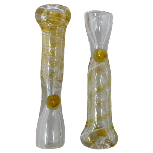3'' Assorted Bohemian Straight Chillum Hand Pipe - 2 Pack (MSRP 5.00ea)