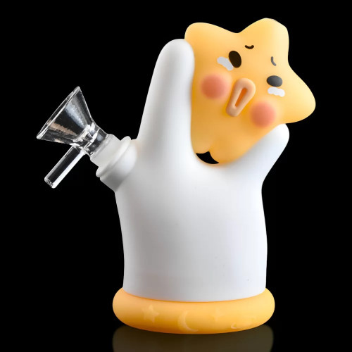 5" Silicone Blushing Star Buddy Water Pipe - with 14M Bowl (MSRP $25.00)