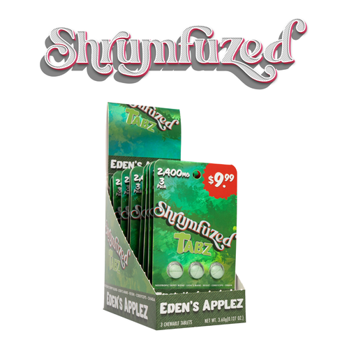 Shrumfuzed - Mushroom Tablets 3ct 800mg - Display of 10 (MSRP $9.99ea)