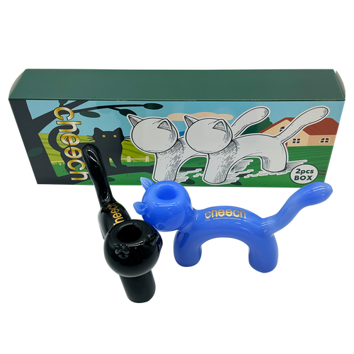 Cheech Glass - Cat in the Box Hand Pipe Box Set - 2 Pack (MSRP $50.00)