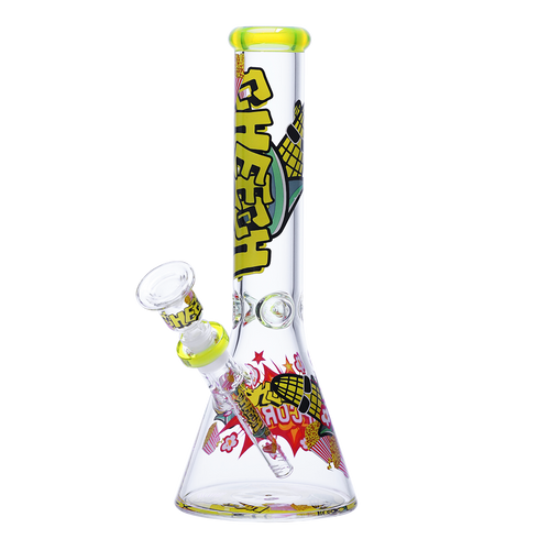 Cheech Glass - 14" Popcorn Power Beaker Water Pipe - with 14M Bowl (MSRP $79.99)