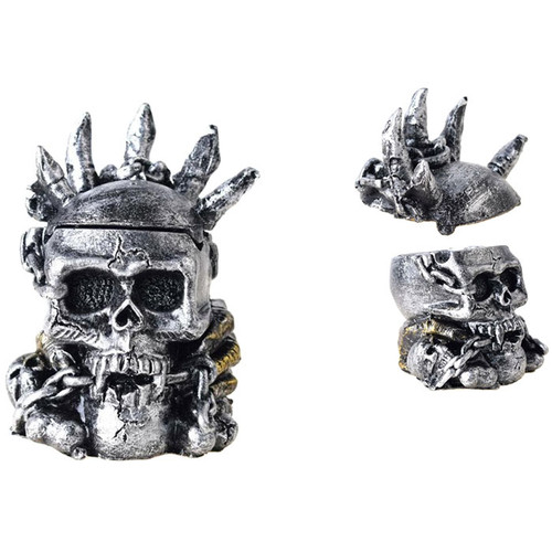 5.7" Resin Skull King Ashtray (MSRP $10.00)