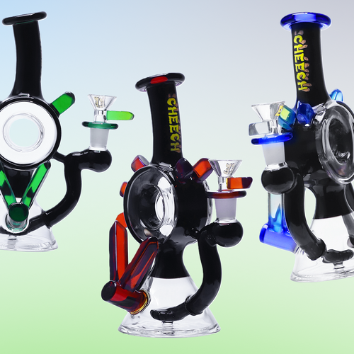 Cheech Glass - 9" Spikey Water Pipe - with 14M Bowl (MSRP $100.00)