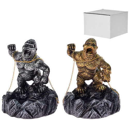 5.2" Resin Angry Gorilla Ashtray - Assorted (MSRP $12.00)
