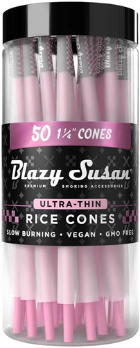 Blazy Susan - Ultra Thin Rice Paper Cones - 1-1/4 - Jar of 50 (MSRP $19.99)