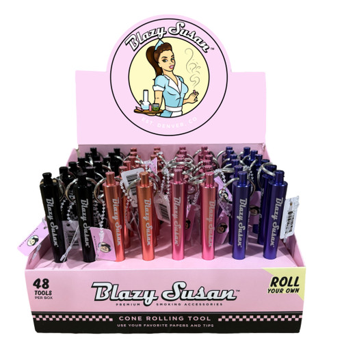 Blazy Susan - Cone Rolling Tool - Display of 48 - Assorted (MSRP $6.99ea)