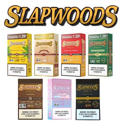 Slapwoods - Cigar Wraps (1ct) Display of 20 (Pre-priced $1.39)