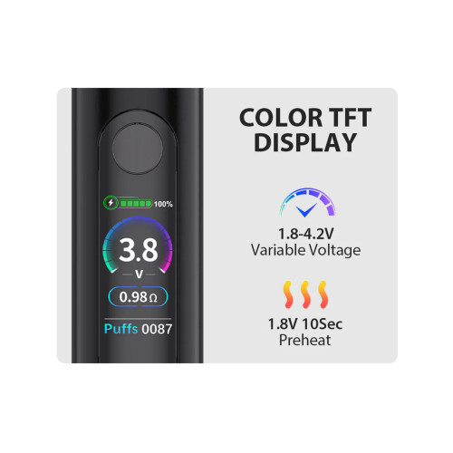 Yocan ZIVA 2.0 Concealed Carto Battery Mixed Color Display of 10