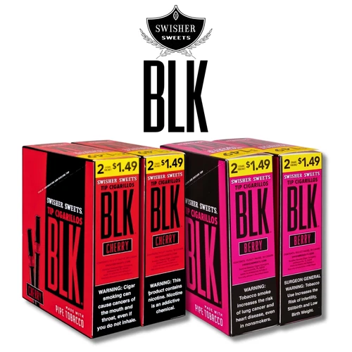 Swisher Sweets - Black Cigar Wraps (2ct) Box of 30 (Pre-priced $1.49)