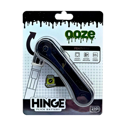 Ooze - Hinge 210mAh Flick Battery - Black (MSRP $15.00)