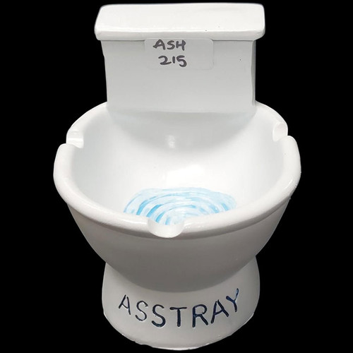 Ceramic Toilet Design Ashtray (MSRP $15.00)