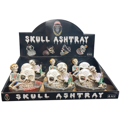 Ashtray Skull Design - Display of 6 - Deisgn 02 (MSRP $20.00ea)