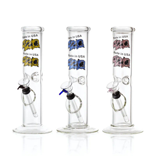 10" 420 Assorted 50mm USA Straight GOR Water Pipe - with Funnel Slide (MSRP $40.00)