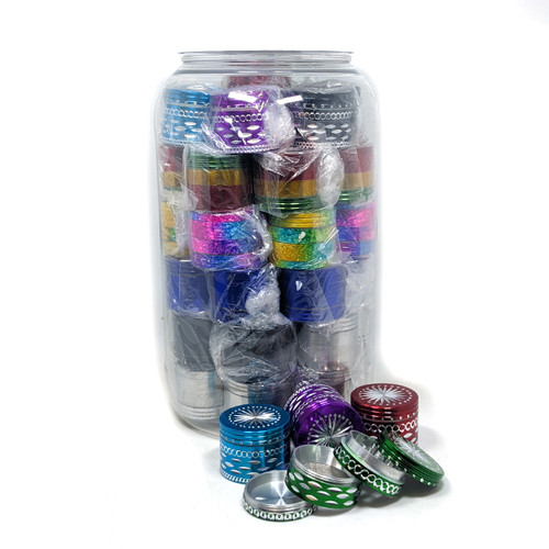 40mm Assorted Style Grinder - 50ct Jar (MSRP $10.00ea)
