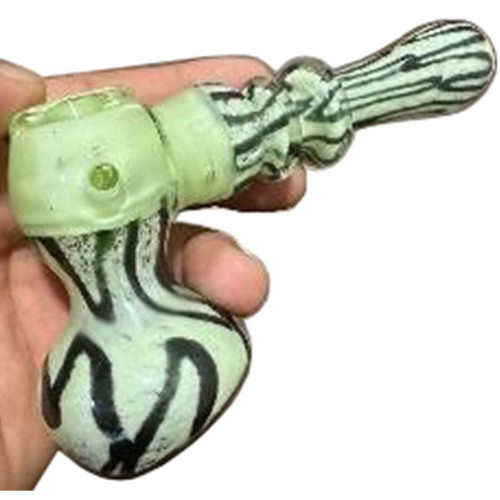 6" Slyme Frit Hammer Bubbler Hand Pipe 120g (MSRP $25.00)