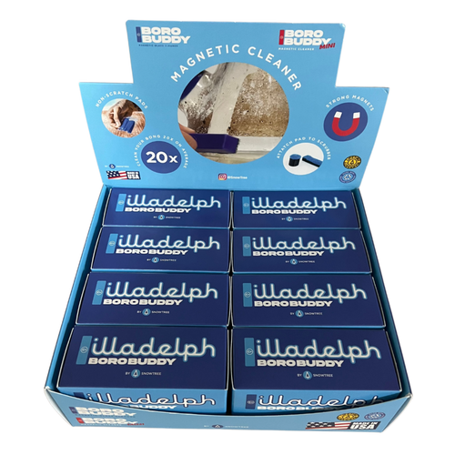 illadelph x BoroBuddy Magnetic Glass Cleaner Kit By SnowTree (Display of 8) *Drop Ship* (MSRP $39.99)