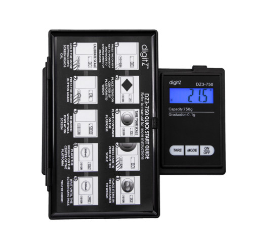 AWS - DigitZ Pocket Bench Scale - 750g x 0.1g - Black - HS Wholesale