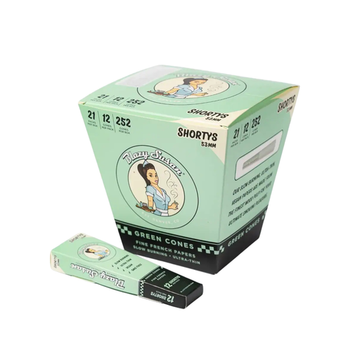 Blazy Susan - Green Cones - 53mm Shorties (12ct) - Display of 21 (MSRP $64.99)