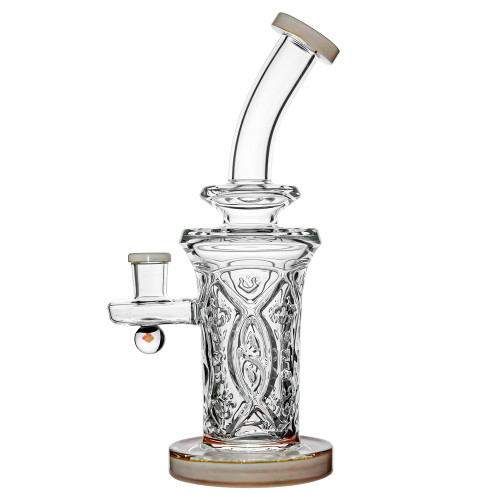 Calibear - 8.5" US Color Wall Perc Rig with Opal Millie Water Pipe 14M Bowl (MSRP $120.00)