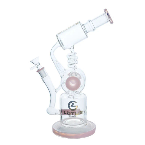 14" Lotus Glass Multi Chamber Water Pipe - with 14M Bowl & 4mm Banger (MSRP $100.00)