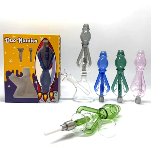 Duo Nectar Collector Set Multi-Function Water Pipe Kit with Dab Straw Set (MSRP $50.00)