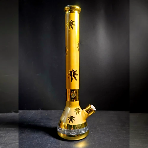 18" Electro Plated Metalic Finish with Leaf Design Beaker (MSRP $125.00)