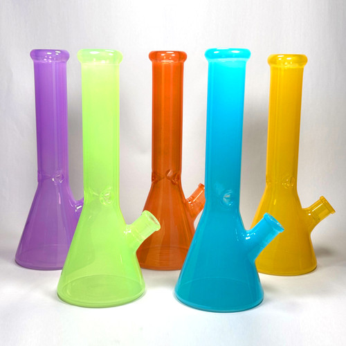 14" Painted Assorted Color Beaker Water Pipe (MSRP $50.00)