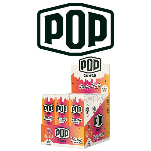 Pop Cones Party Pack King Pre-Rolled Cones 3ct (Box of 24) *Drop Ship* (MSRP $2.79 Each)
