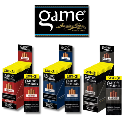 Game - Game Leaf (3ct) Mini Cigar Wraps Box of 15 - Save on 3 (MSRP $2.49ea)