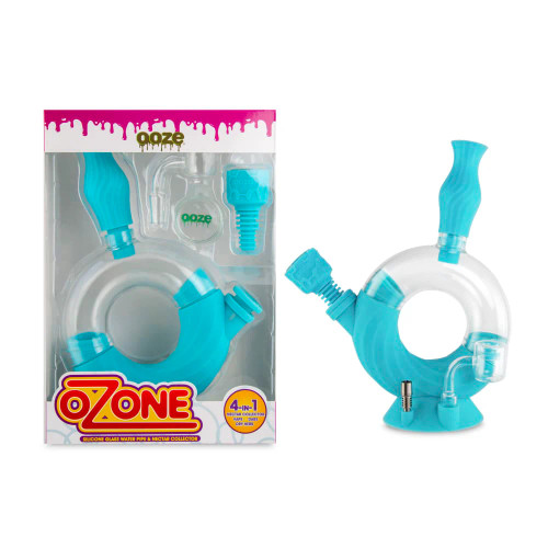 Ooze - 10" Silicone 4-in-1 Ozone Water & Nectar Pipe (MSRP $35.00)