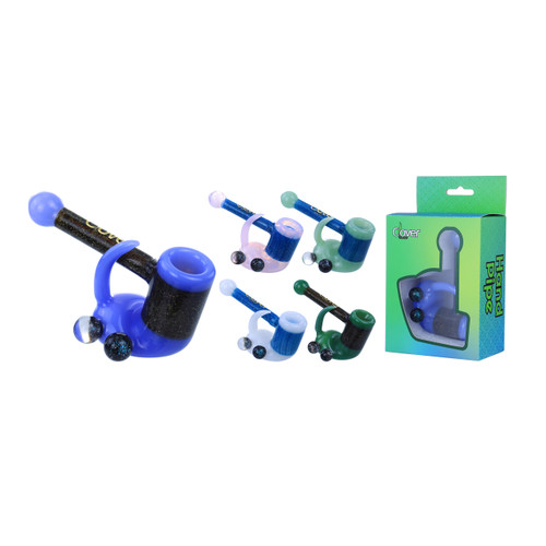 Clover Glass - Assorted Color Heady Boot Sherlock Hand Pipe (MSRP $25.00)