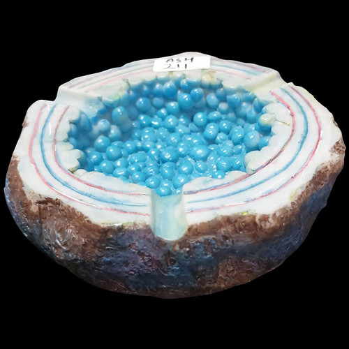 Ceramic Crystal Rock Design Ashtray (MSRP $10.00)