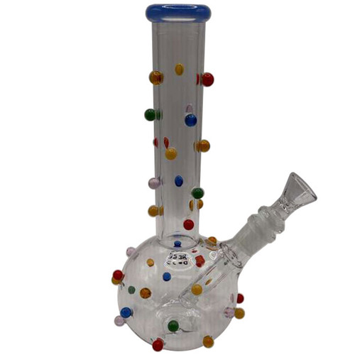 10" Circus Dots Water Pipe (MSRP $50.00)