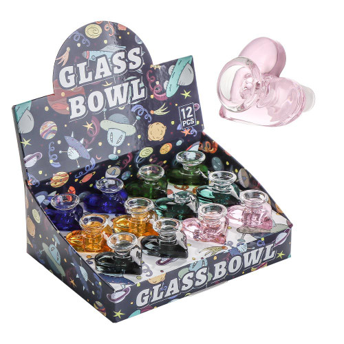 Assorted Color Heart Handle Bowl 14M - Display of 12 (MSRP $60.00)