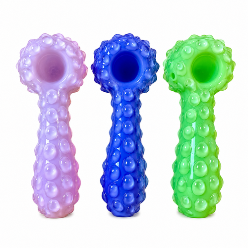 5" Assorted Colors Slime Full Marble Spoon Hand Pipe - 2 Pack (MSRP $20.00ea)