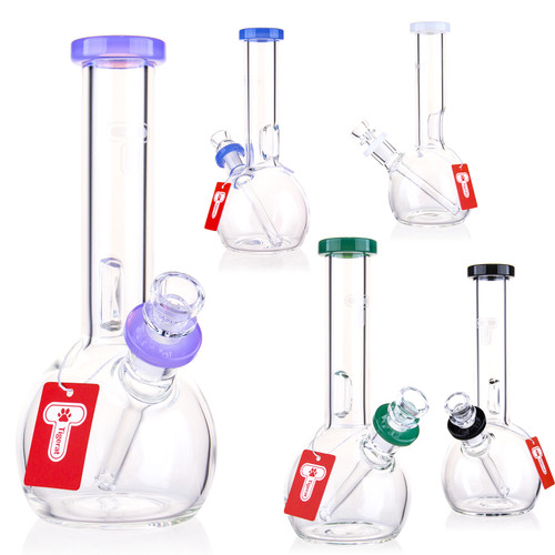 Tigerat - 6.5" Assorted Color Tube Beaker Ball Water Pipe  - with 14M Male Bowl (MSRP $30.00)