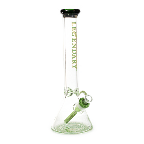 Legendary - 15" Assorted Logo Beaker Water Pipe with 14M Male Bowl (MSRP $60.00)