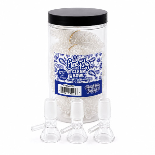 Everyday - Clear Bowl Rod Handle - 12ct Jar (MSRP $6.00ea)