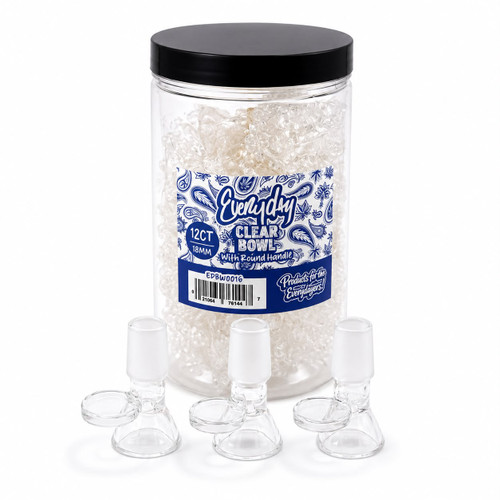 Everyday - Clear Bowl Round Handle - 12ct Jar (MSRP $6.00ea)