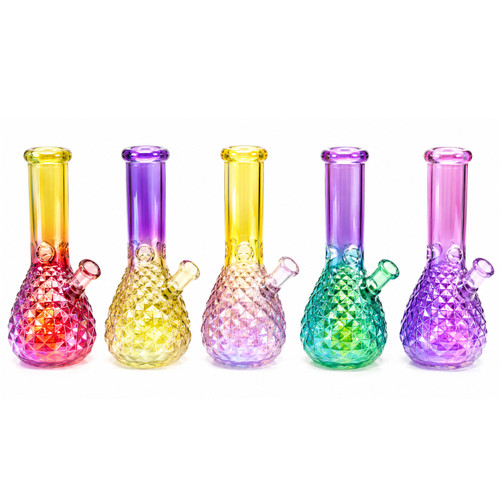 10" Assorted Iridescent Colors Beaker Water Pipe (MSRP $20.00) 
