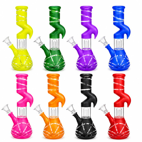 10" Frosted Color Zong Water Pipe - 14M (MSRP$30.00)