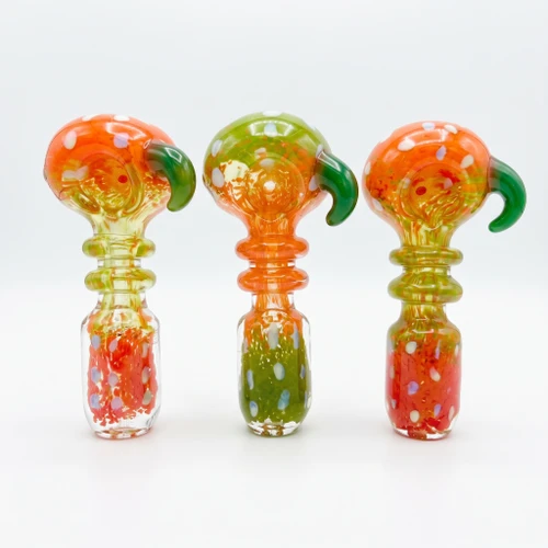 5" Spike Art With Double Rim Hand Pipe 2 - Pk (MSRP $15.00ea)