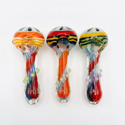 5" Candy Swirl Dot Work Hand Pipe 2 - Pk (MSRP $15.00ea)