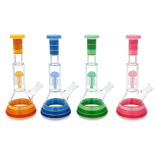 Calibear - 9" Assorted Colors Tree Perc Beaker Water Pipe - with 14M Bowl  (MSRP $50.00)