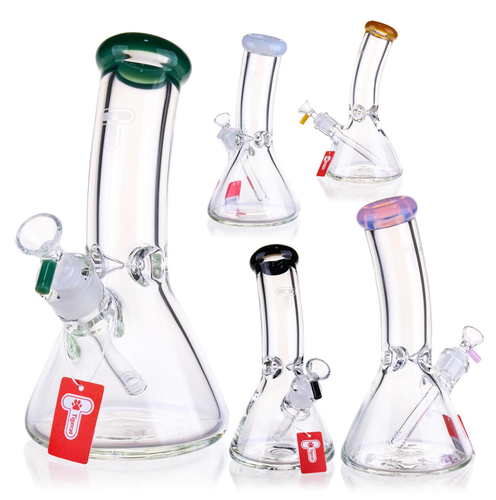 Tigerat - 10" 9mm Colored Mouthpiece Beaker Water Pipe (MSRP $40.00)