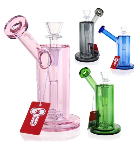 Tigerat - 5.8" Colored Body Bent-Neck Water Pipe (MSRP $25.00)