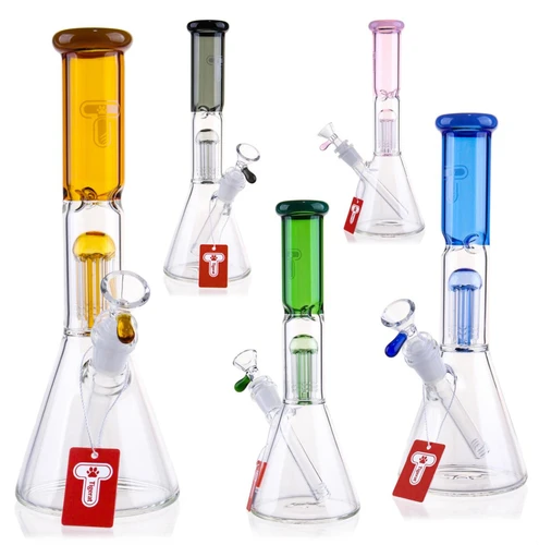 Tigerat - 11" Colored Neck & Base Beaker Water Pipe (MSRP $30.00)