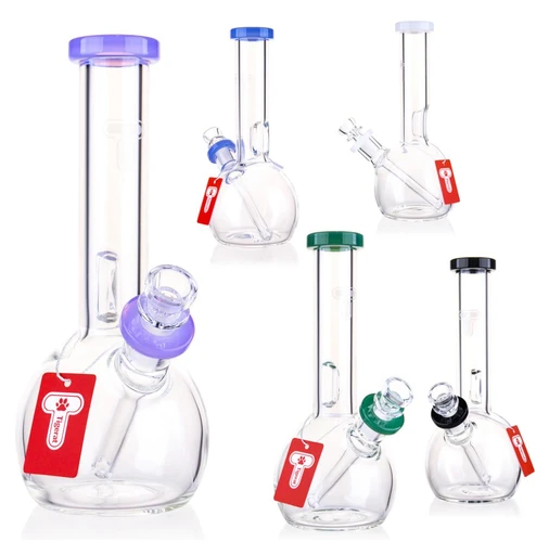 Tigerat - 8" Colored Accent Globe-Base Water Pipe (MSRP $25.00)