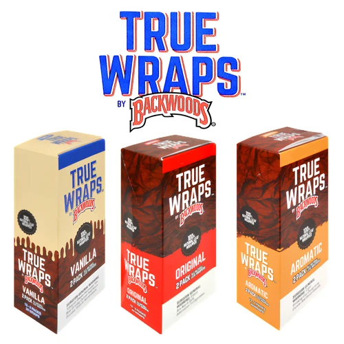 Backwoods True Wraps - Tobacco Wraps (2ct) Box of 12 (MSRP $2.99ea ...