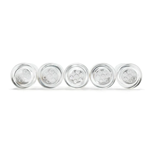 Snoop Dogg - Glass Tips - 5pk Pouch - Crystal Clear Disc Screen (MSRP$ 5.00ea)